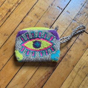 Handmade Eye Pattern Coin Purse South America